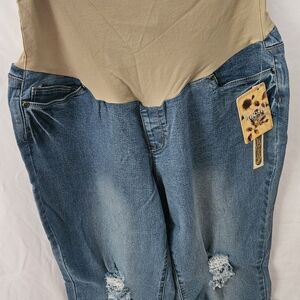 Blue Distressed Women Jeans
